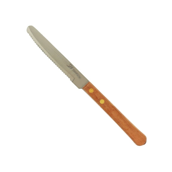 Excellante 4" round tip steak knife/ wood handle, comes in dozen