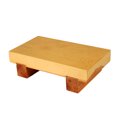 thumbnail image 1 of Excellante 8 1/2" x 4 3/4" x 2 1/4" wood sushi plate small, comes in each, 1 of 2