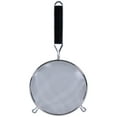 thumbnail image 1 of Excellante 8" stainless steel strainer, black plastic handle, single/fine, comes in EACH, 1 of 1