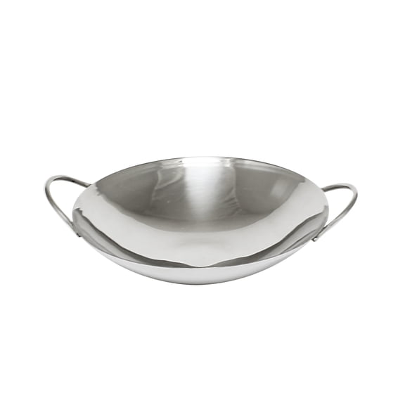 Excellante 8" stainless steel wok, comes in each