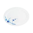 thumbnail image 1 of Excellante Blue Bamboo Melamine Dinnerware Collection 8" x 6" Platter, Comes in Dozen, 1 of 3