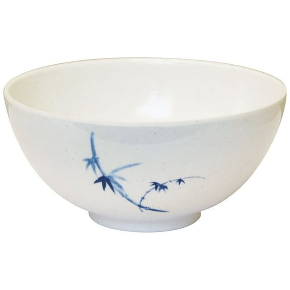 Excellante Blue Bamboo Melamine Dinnerware Collection 9 Oz, 4 3/8" Soup Bowl, Comes in Dozen
