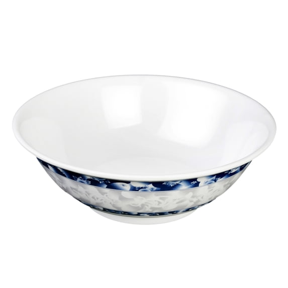 Excellante Blue Dragon Melamine Dinnerware Collection 52 Oz, 8 3/4" Rimless Bowl, Comes in Dozen