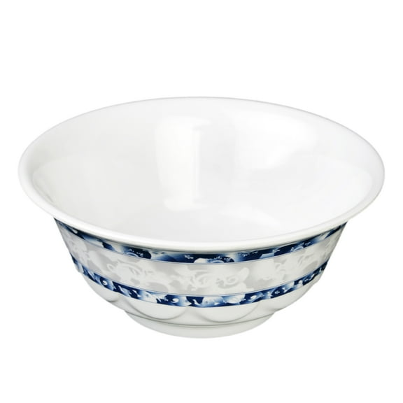 Excellante Blue Dragon Melamine Dinnerware Collection 53 oz., 8 1/4" Scalloped Bowl, Comes In Dozen