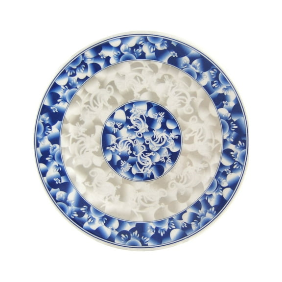 Excellante Blue Dragon Melamine Dinnerware Collection 6" Plate, Comes in Dozen