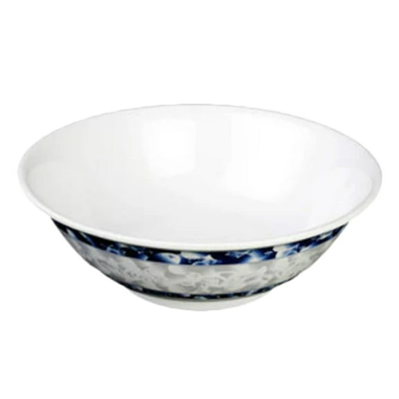 Excellante Blue Dragon Melamine Dinnerware Collection 70 Oz, 9 3/4" Rimless Bowl, Comes in Dozen