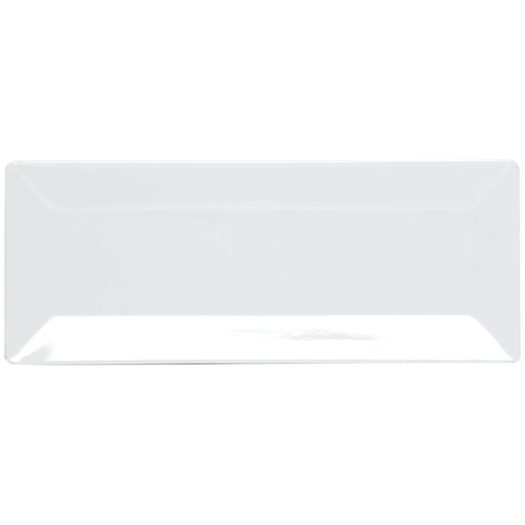 Excellante Classic White Extra Heavy Weight Melamine Dinnerware Collection 10 1/4" X 4" Plate, 1" Deep, Comes in Dozen