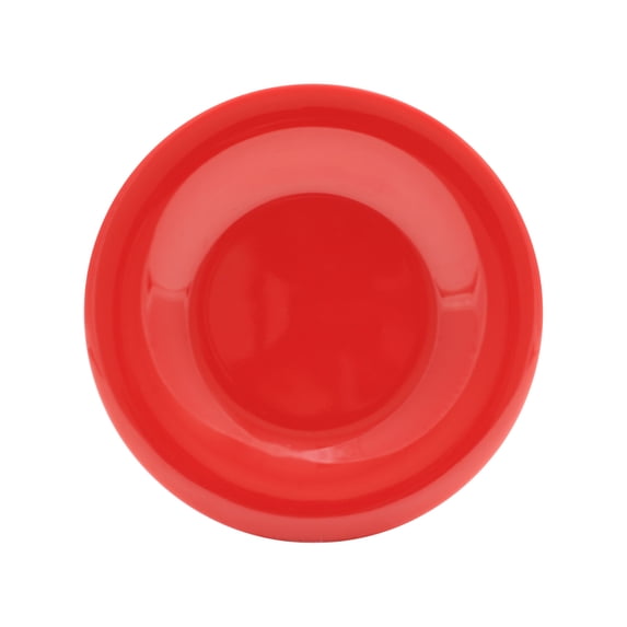 Excellante Color Pure Red Melamine Dinnerware Collection 6.5 Inch Wide Rim Round Plate, Comes in Dozen