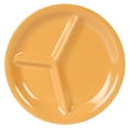 thumbnail image 1 of Excellante Color Yellow Melamine Dinnerware Collection 10.25 Inch Three Compartment Plate, Comes in Dozen, 1 of 2