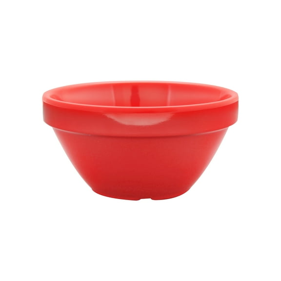 Excellante Color pure red melamine dinnerware collection bouillon mug - 8 oz, comes in dozen