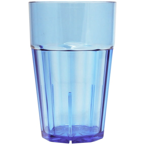 Excellante Diamond 12 oz polycarbonate tumbler, blue, comes in dozen