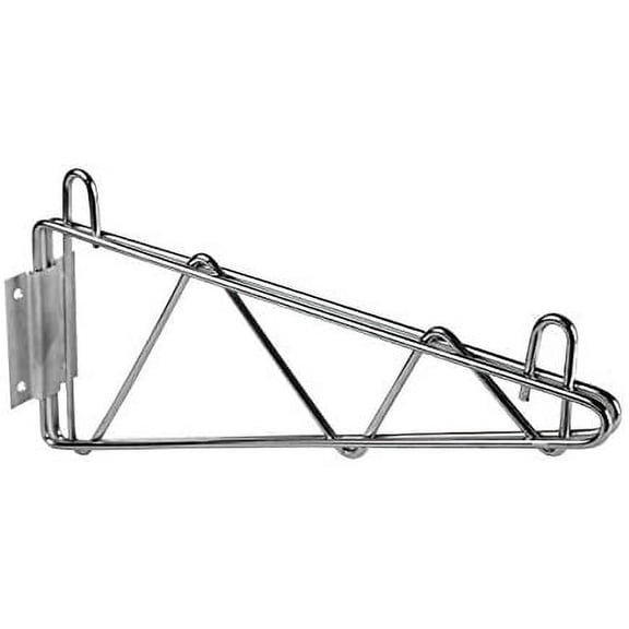 Excellante Direct Wall Bracket Single Shelf Support, 18", Chrome