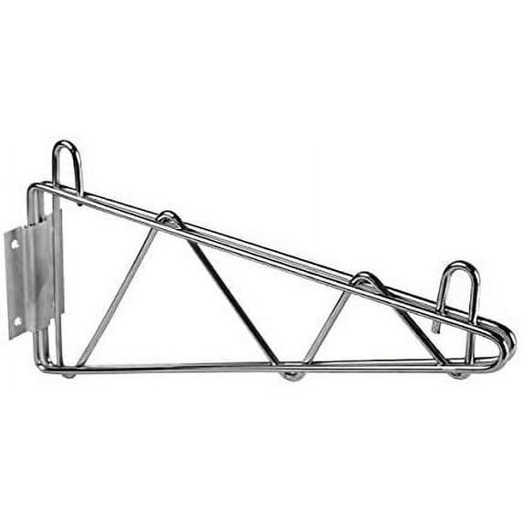 Excellante Direct Wall Bracket Single Shelf Support, 24", Chrome