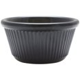 thumbnail image 1 of Excellante Fluted melamine ramekin collection 4 oz, 3 3/8" fluted ramekin, black, comes in dozen, 1 of 2