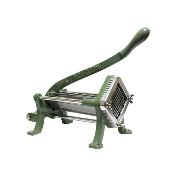 Excellante French fry square cutter set with 0.75" blade and pusher, comes in each