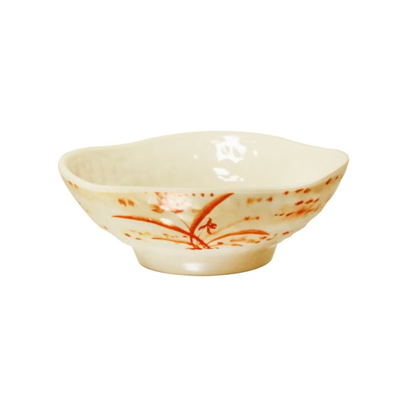 Excellante Gold orchid melamine dinnerware collection 2 oz, 3 1/4" dish saucer, comes in dozen