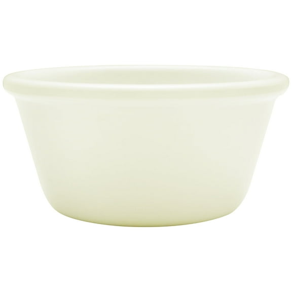 Excellante Melamine Ramekin Collection 3 oz., 3-1/8" Smooth Ramekin, Bone, Comes in Dozen