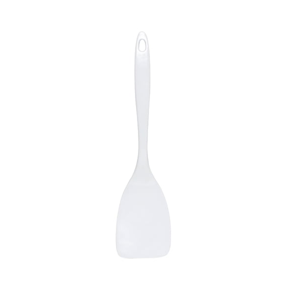 Excellante Melamine serving utensils collection 12" solid turner, white, comes in dozen
