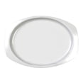 thumbnail image 1 of Excellante Nustone White Melamine Dinnerware Collection 15" x 10 5/8" Rectangular Platter, Comes in Dozen, 1 of 2