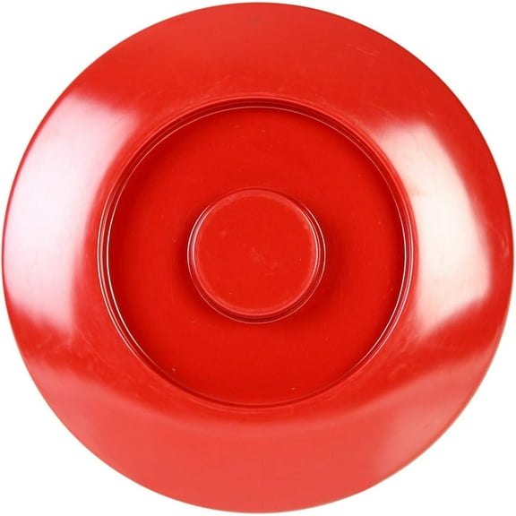 Excellante Nustone red melamine dinnerware collection 8 1/4" tortilla/deep divided server (s) lid only, comes in dozen