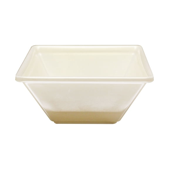 Excellante Passion Pearl Melamine Dinnerware Collection 8 Oz, 4"X4" Square Bowl, 2" Deep, Comes in Each