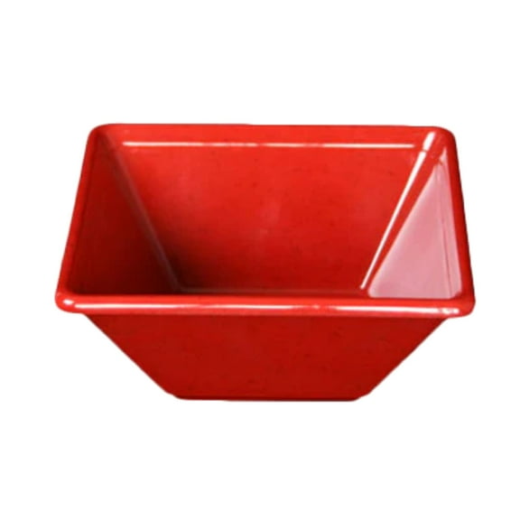 Excellante Passion Red Melamine Dinnerware Collection 6 x 6 Inch Square Bowl, 2.25 Inch Deep - 16 oz., Comes In Each