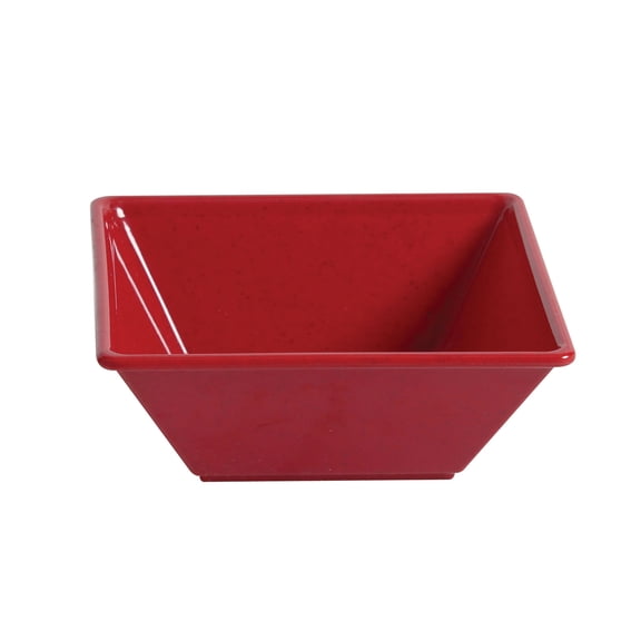 Excellante Passion Red Melamine Dinnerware Collection 80 Oz, 10" X 10" Square Bowl, 2 1/2" Deep, Comes in Each