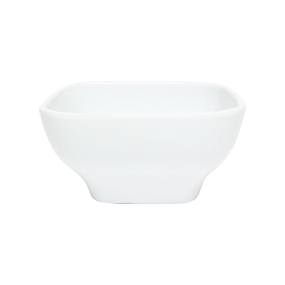 Excellante Passion White Melamine Dinnerware Collection 5.50 x 5.50 Inch Round Square Bowl, 2.75 Inch Deep - 16 oz., Comes In Each