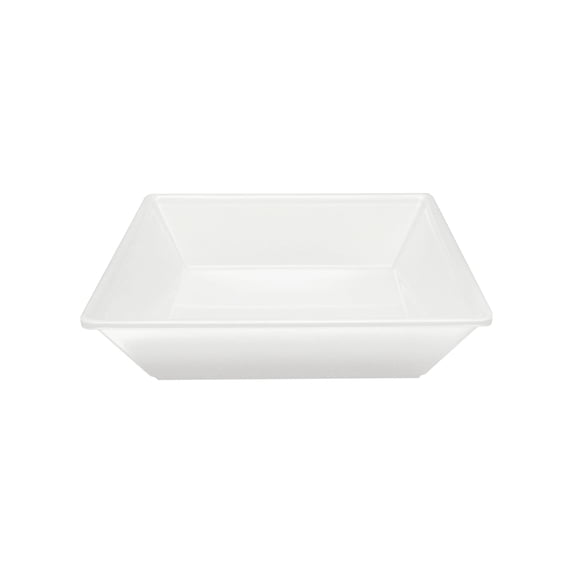 Excellante Passion White Melamine Dinnerware Collection 80 Oz, 10" X 10" Square Bowl, 2 1/2" Deep, Comes in Each