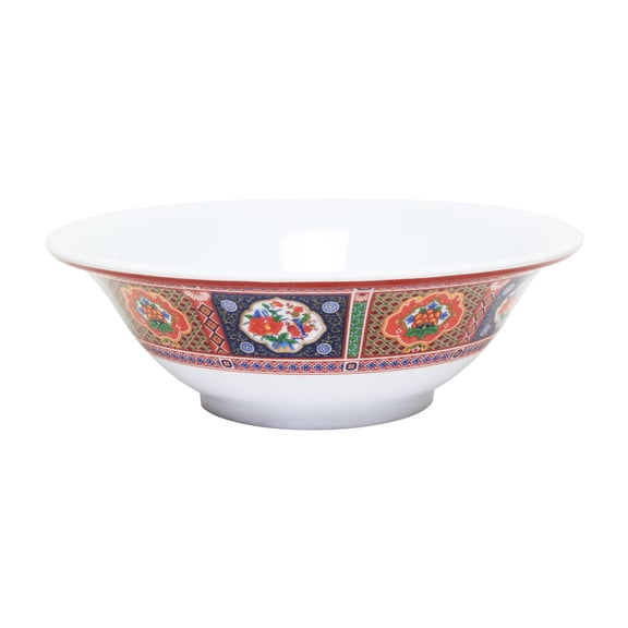Excellante Peacock Melamine Dinnerware Collection 24 Oz, 7" Deep Bowl, Comes in Dozen