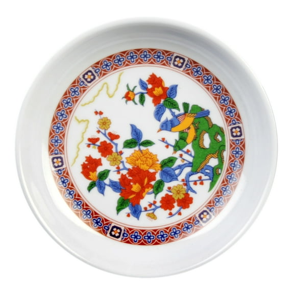 Excellante Peacock melamine dinnerware collection 2 oz, 3 1/2" sauce dish, comes in dozen