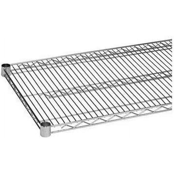 Excellante Plated Wire Shelves with 4 Set Plastic Clips, 21" by 54", Chrome