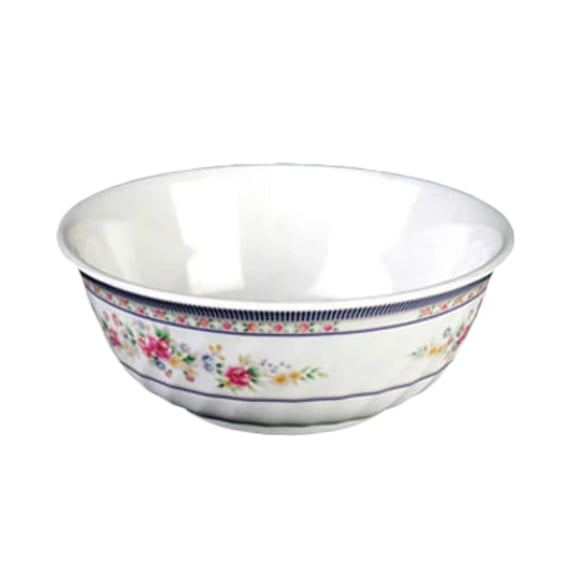 Excellante Rose Melamine Dinnerware Collection 72 Oz, 9" Swirl Bowl, Comes in Dozen