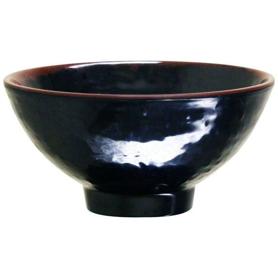 Excellante Tenmoku Melamine Dinnerware Collection 11 oz., 4 3/4" Rice Bowl, Comes In Dozen