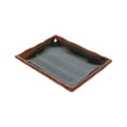 thumbnail image 1 of Excellante Tenmoku Melamine Dinnerware Collection 8 Oz, 6 1/4" X 4 3/4" Wave Rectangular Plate, Comes in Dozen, 1 of 2