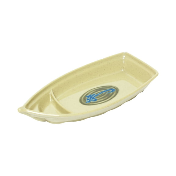 Excellante Wei melamine dinnerware collection 13 oz, 9 1/2" x 4 1/2" sushi boat (s), comes in dozen