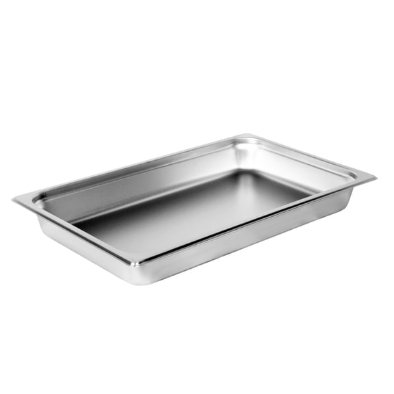 Excellante full size 2.5 inch deep 24 gauge anti jam pans, comes in each