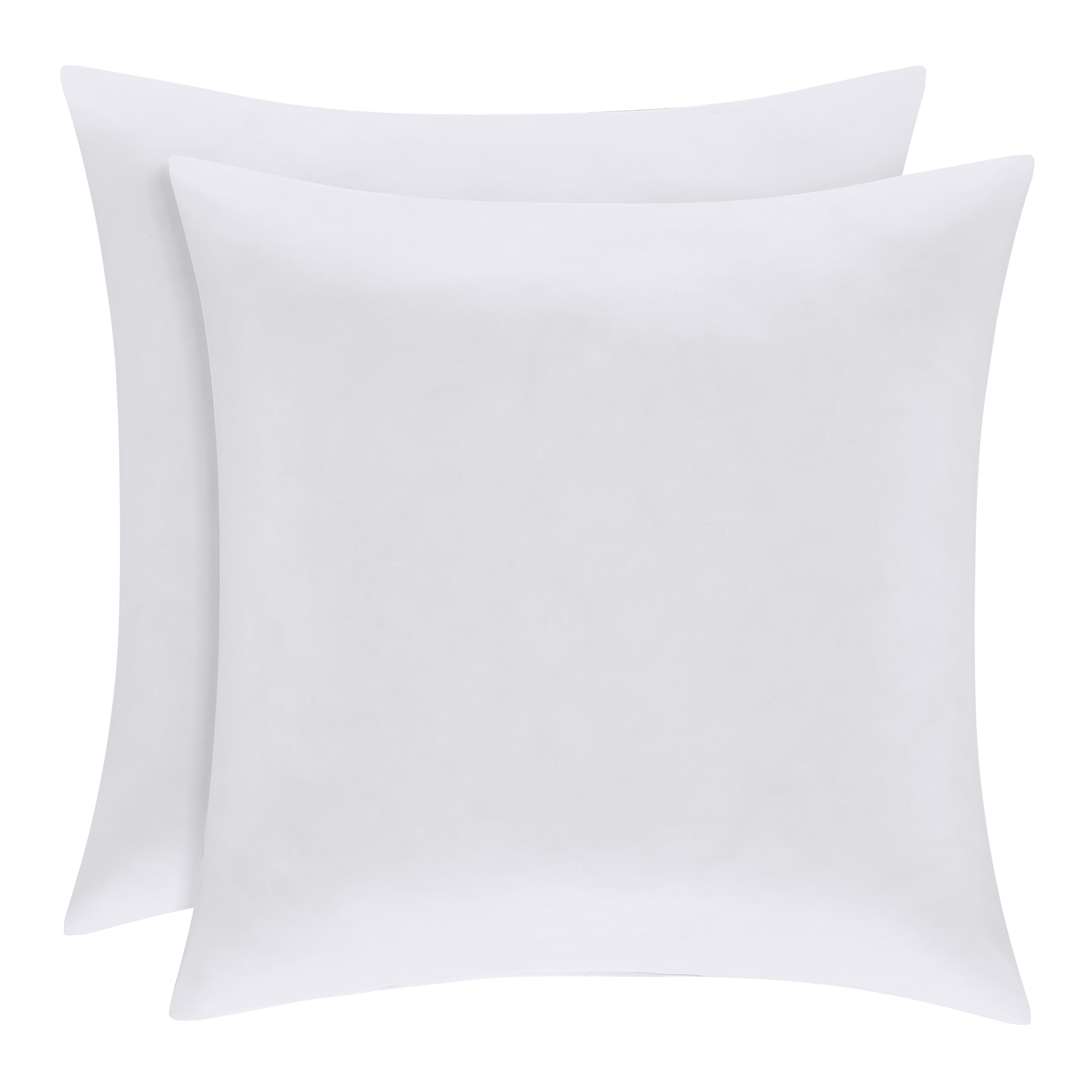 White Hypoallergenic Oversized Euro Pillow Pair