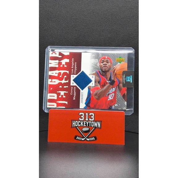 Excellent 2006-07 Upper Deck UD Game Jersey Corey Maggette #GJ-CM Los Angeles Clippers Basketball Card Los Angeles Clippers NBA Basketball Card