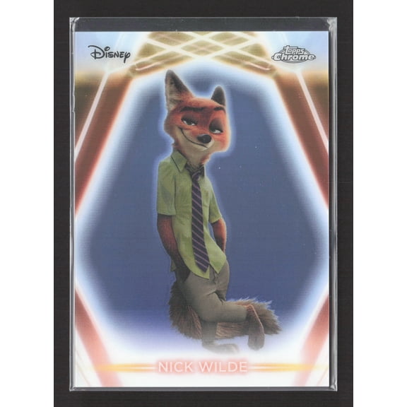 Excellent 2026 Topps Chrome Disney Zootopia Nick Wilde #CNE-61 Trading Card