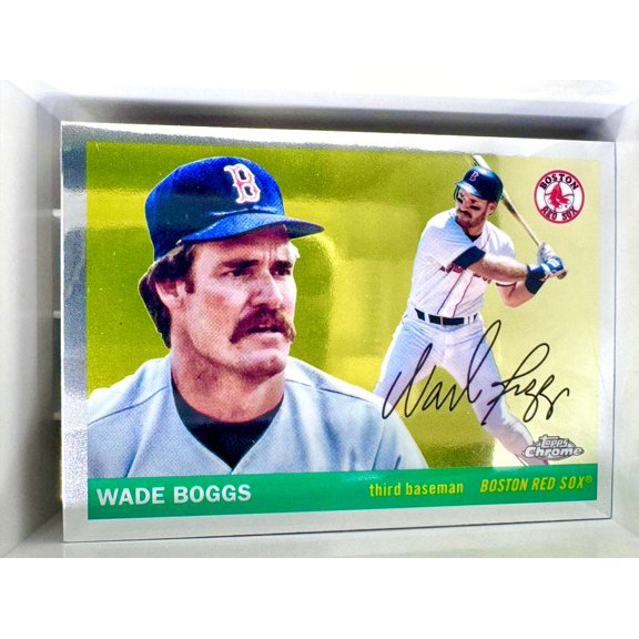 Excellent Condition 2025 Topps Chrome Platinum Wade Boggs #450 Boston Red Sox Baseball Card Boston Red Sox MLB Baseball Trading Card