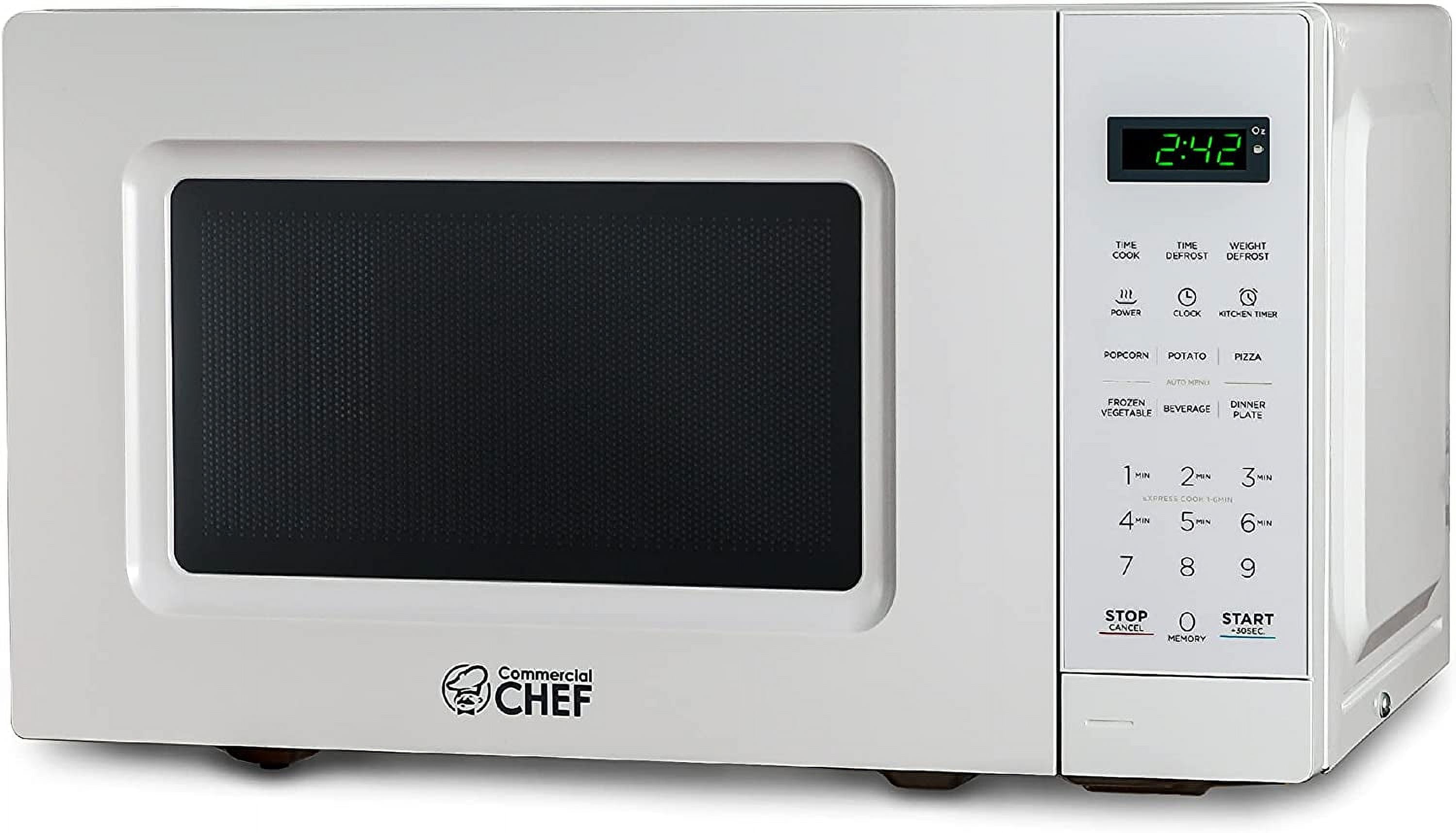 Excellent Countertop 0.9 Cubic Feet Microwave Oven 900 Watt Stainless