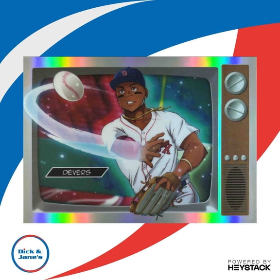 Excellent Flagship Anime BA-29 Rafael Devers Boston Red Sox Bowman Baseball Card