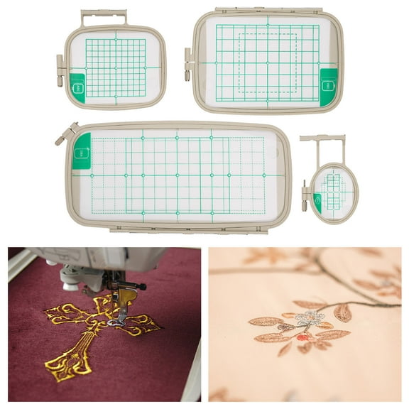 Excellent Function 4pcs Embroidery Hoops Frames For Brother Machine PC6500 PC8200 PC8500 PC8500D