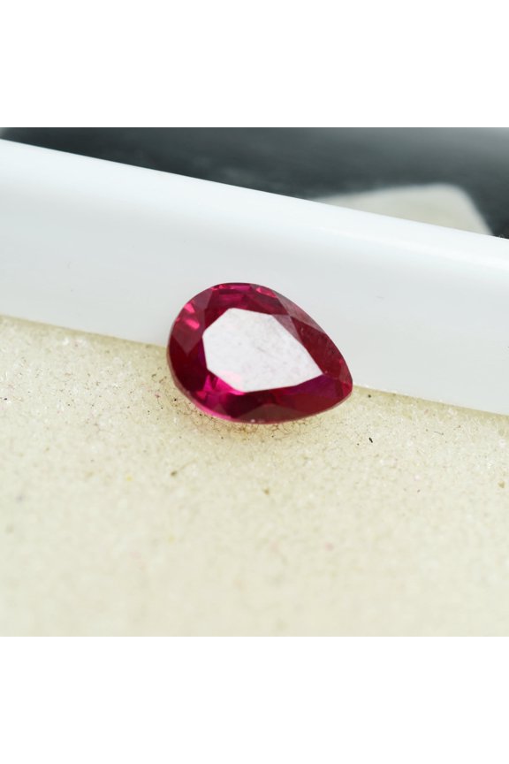 Excellent Pear Cut 3.70 Ct Natural Pink Ruby CERTIFIED Loose Gemstone For Ring
