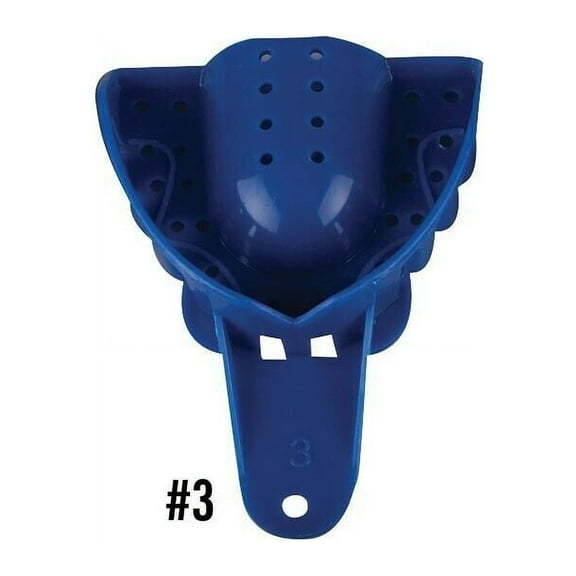 Excellent Perforated Dental Impression Trays #3 Medium Upper Arch 12/Pk