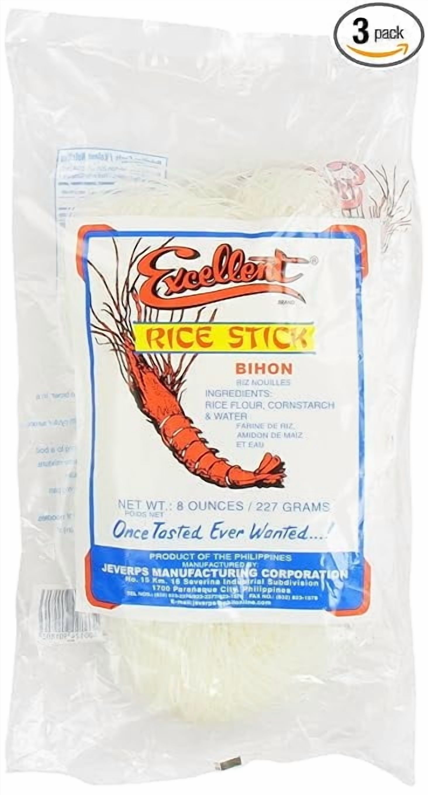 Excellent Rice Stick (Special Bihon) - 8oz (Pack of 3) - Walmart.com