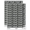 thumbnail image 1 of Excellent School Teacher Fun Sticker Set - Black - Matte Finish - 1.5" Small, 1 of 7