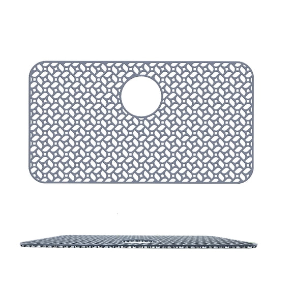 Excellent Silicone Sink Mat For Kitchen Guards Farmhouse And Stainless Steel Sinks From Scratches Featuring Efficient Drainage Design