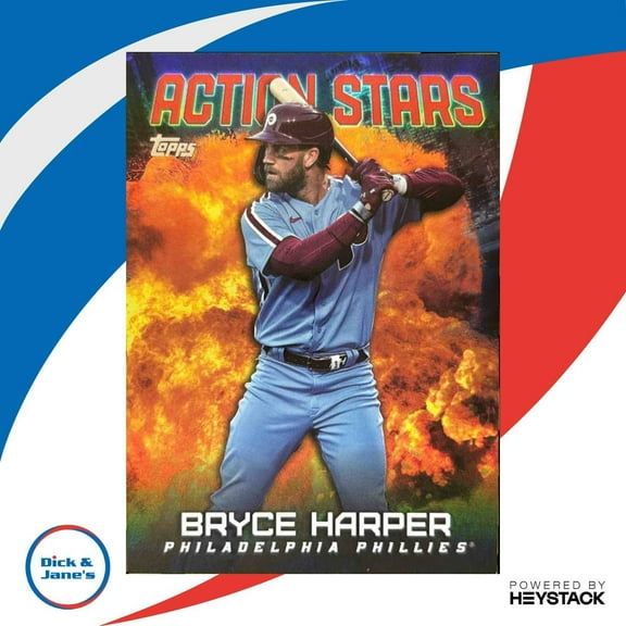 2023 Topps Update Bryce Harper Action Stars Red AS-16 7/10 Philadelphia Phillies Baseball Card
